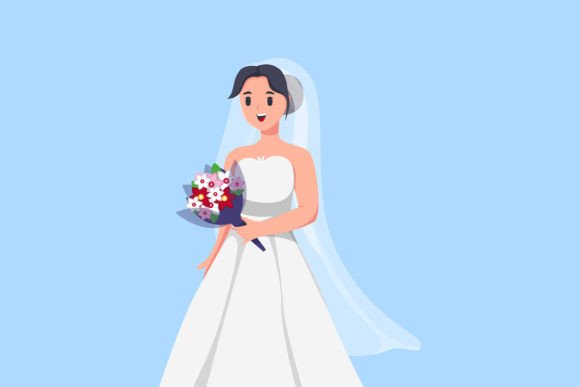 Capturing Romance: Designing with Beauty Bride Wedding Character Art