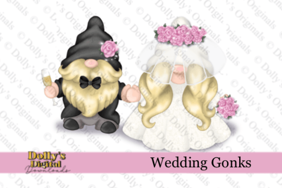 Charming Wedding Gonks PNG: Perfect for Modern Designs