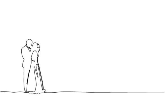 Clean Lines, Endless Love: Abstract Wedding Illustrations