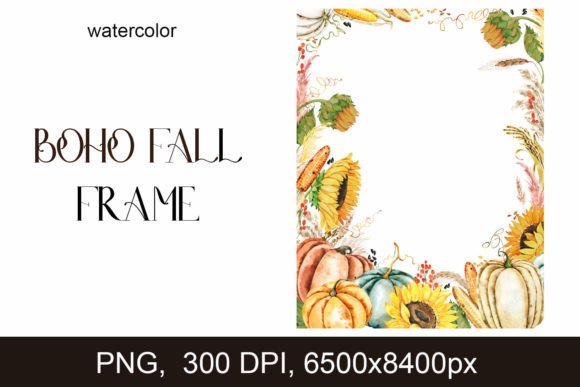 Embrace Cozy Aesthetics with the Boho Autumn Wedding Frame