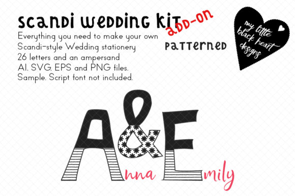 Patterned Monograms: The Scandi-Wedding Touch for Modern Branding