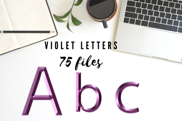 The Allure of Purple Shiny Font & Wedding Romantic Design