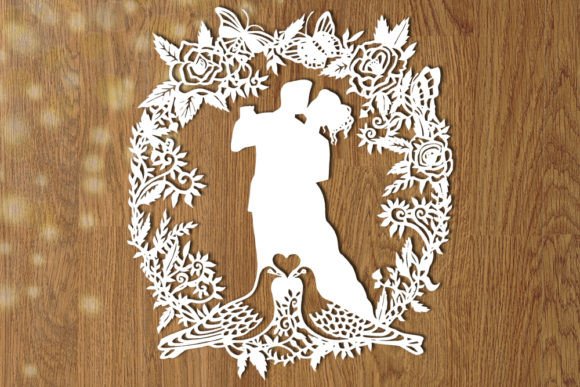 Timeless Romance: Capturing Love with the Silhouette of Wedding Couple SVG