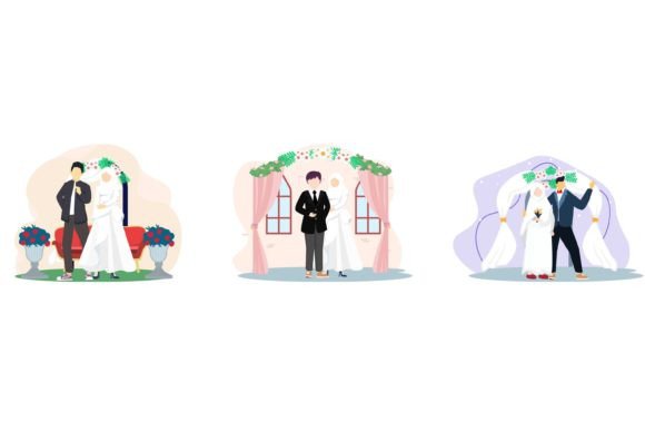 Wedding Islamic Flat Design: A Modern Vector Toolkit for Celebrations