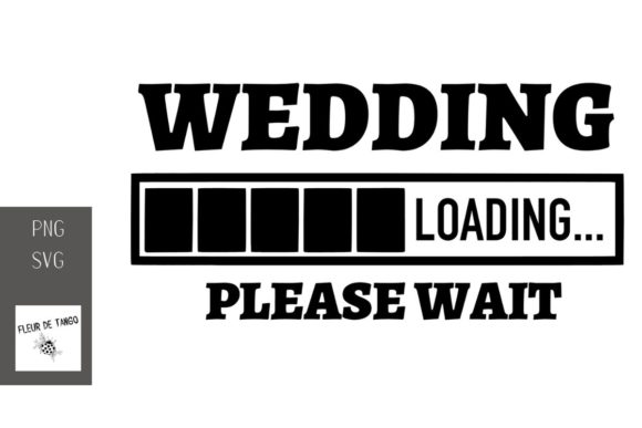 Wedding Loading Please Wait: A Modern Design Asset