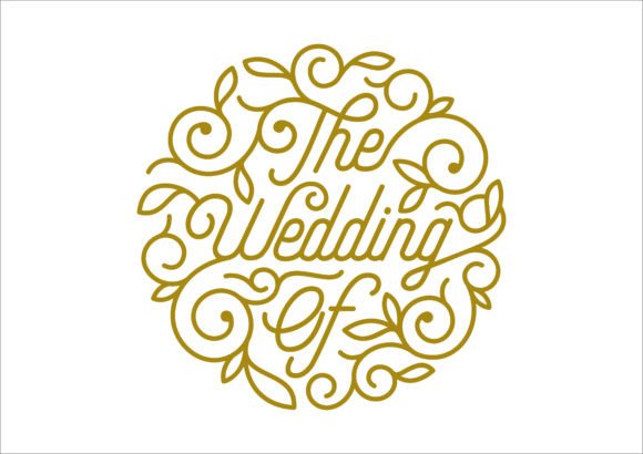 Wedding of Ornament Typography: Crafting Elegant Invitations